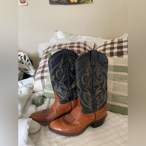 Navy Cowboy Boots